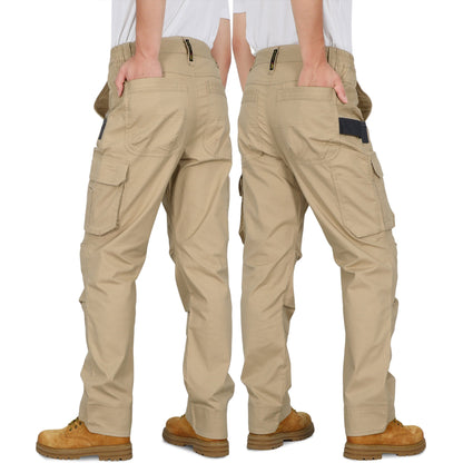 6OZ Lightweight Rip stop FR Stretch Cargo Reinforced Work Carpenter Pants-8528